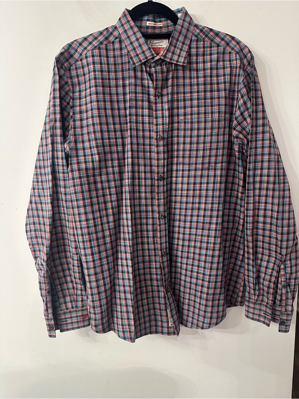 Original Penguin Men's Multicolor Plaid Button-Down Shirt - Blue & Red